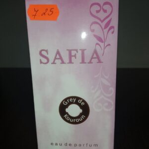 Флакон и опаковка на Safia Eau de Parfum – дамски парфюм с изтънчен аромат, подходящ за ежедневието.