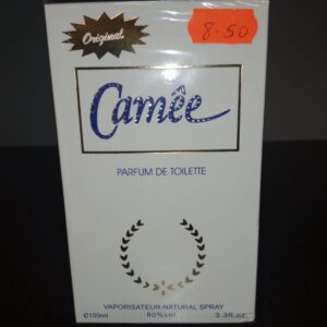 Флакон на Camee Parfum de Toilette 100 ml и опаковка – класически дамски аромат с елегантен дизайн.