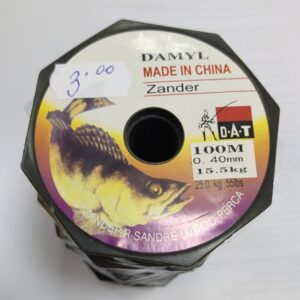Ролка рибарска струна Zander Damyl 1DAT с маркировки 0.40mm, 25.0kg/55lbs якост и 100м дължина