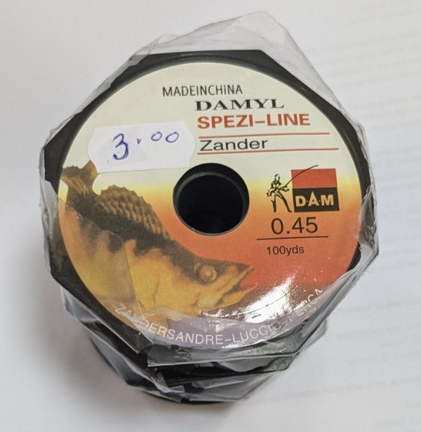 Ролка рибарска струна Zander Damyl SPEZI-LINE с маркировки 0.45mm диаметър и 100 ярда дължина