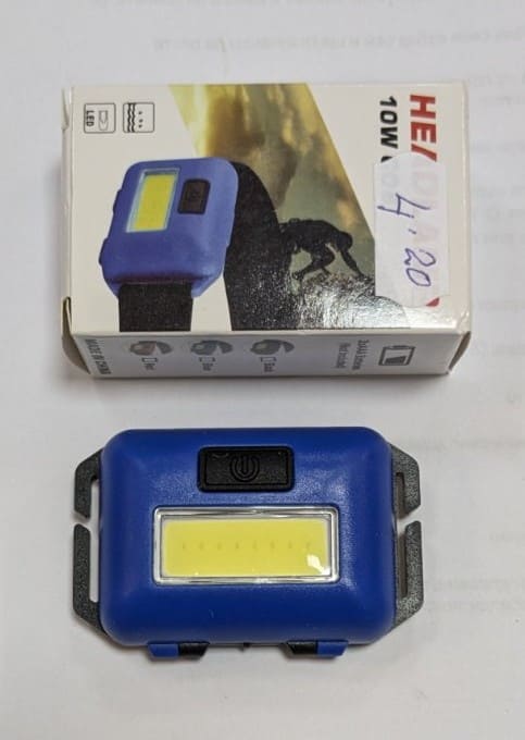 HEI 10W LED фенер за глава с 4 режима на работа и USB-C зарядно гнездо.1