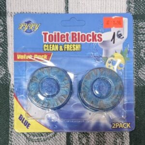 Опаковка на TollenBlocks BLUE 2PACK – тоалетни блокчета за чистота и свежест.