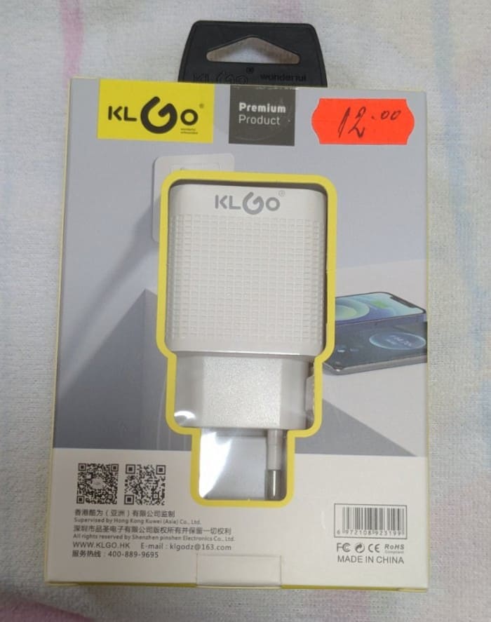 Зарядно устройство KLGO, Premium Product