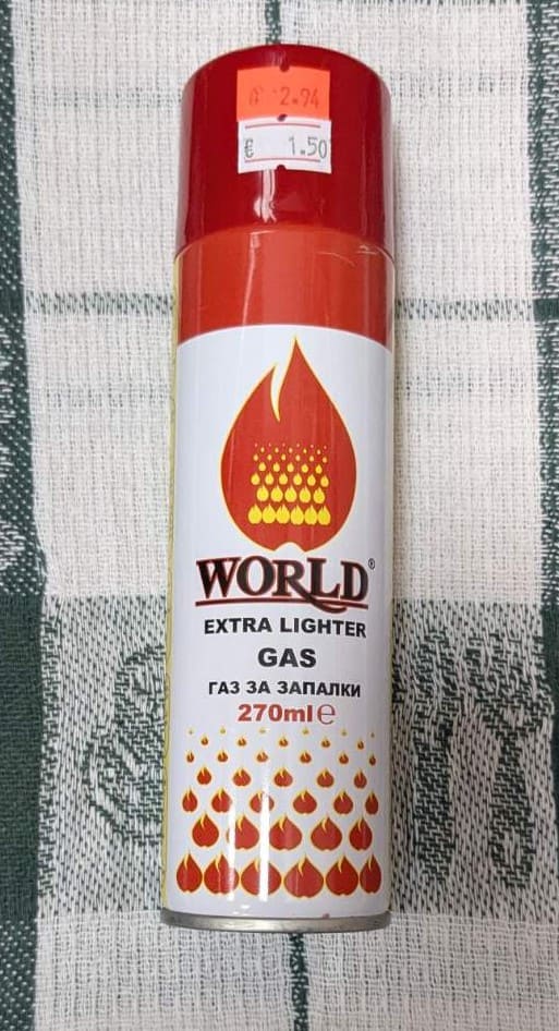 WORLD EXTRA LIGHTER GAS