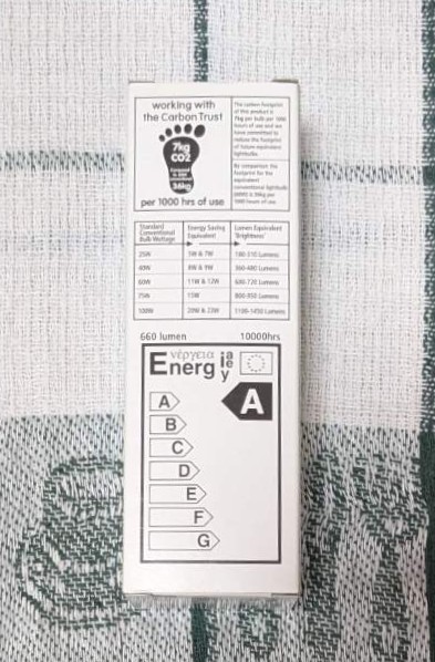 Енергоспестяваща крушка 11W = 60W, E27, 220V - Image 2