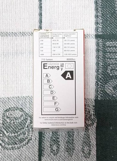 Енергоспестяваща крушка 12W = 58W, E27, 220V - Image 2