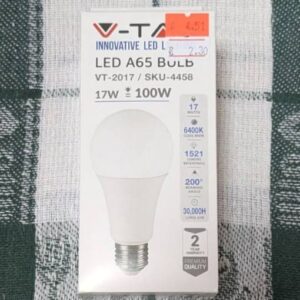LED крушка V-TAC A65 17W = 100W, E27, 220-240V