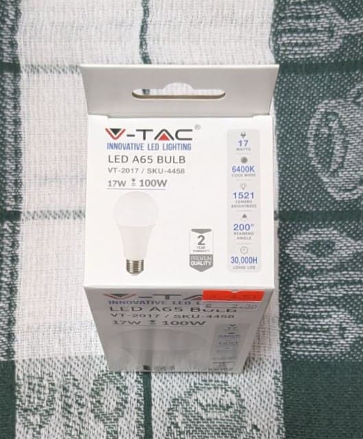 LED крушка V-TAC A65 17W = 100W, E27, 220-240V - Image 5