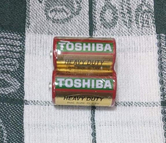 Батерии Toshiba Heavy Duty R20 Size D 1.5V – комплект 2 броя за уреди с висока консумация.