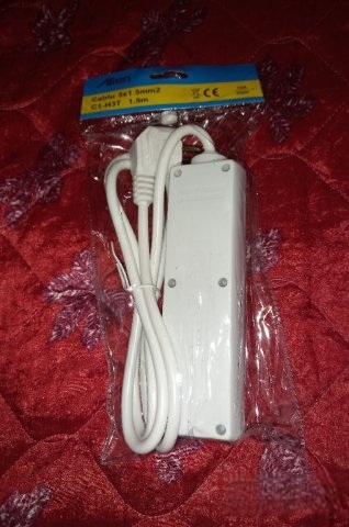 Разклонител 3 гнезда с ключ, 1.5м кабел, 16A - Image 2
