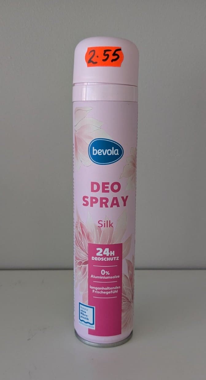 Дезодорант bevola Silk 200 ml с 24 часа защита и 0% алуминиеви соли