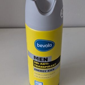 Мъжки антиперспирант bevola Men Energy Kick 200 ml с 48 часа защита